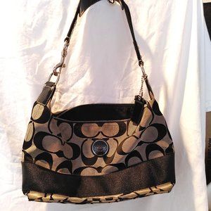 Coach Jacquard Handbag/Tote/Shoulder